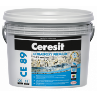 Епоксідний водостійкий шов Ceresit Premium СЕ 89. Вага 2.5 кг. Колір сіра перлина