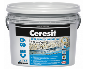Епоксідний водостійкий шов Ceresit Premium СЕ 89. Вага 2.5 кг. Колір жасмін