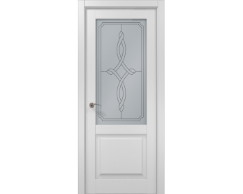 Двері міжкімнатні Папа Карло. Колекція Classic. Модель Prio. Декор Ясень білий