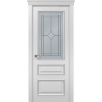 Двері міжкімнатні Папа Карло. Колекція Classic. Модель Scala. Декор Ясень білий