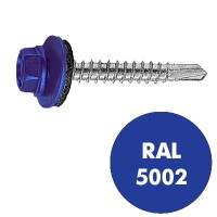 Саморіз RAL 5002 темно синій 19 мм