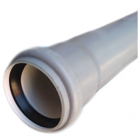 Труба Rozma ПВХ 1.8 мм 50 мм х 500 мм для внутрішньої каналізації