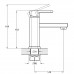 Змішувач для умивальника TROYA NOD1-A188