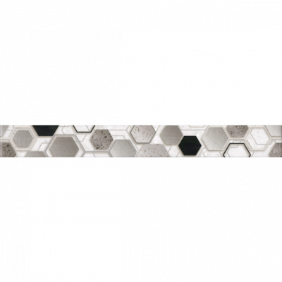 Бордюр вертикальний InterCerama TECHNO 60 х 7 мм. Колір сірий