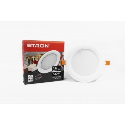 Світильник світлодіодний ETRON Decor 1-EDP-628 15W 4200K ІР40 коло
