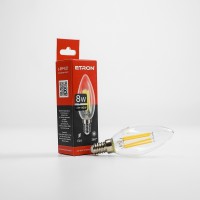 Світлодіодна лампа ETRON Filament 1-EFP-122 S37 8W 4200K E14 прозора