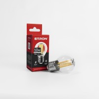 Світлодіодна лампа ETRON Filament 1-EFP-156 G45 10W 4200K E27 прозоре скло