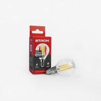 Світлодіодна лампа ETRON Filament 1-EFP-158 G45 10W 4200K E14 прозоре скло