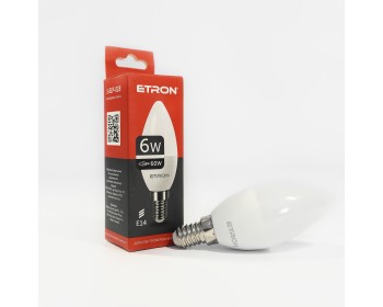 Світлодіодна лампа ETRON Light Power G37 10W 4200K E14 Свічка 1-ELP-824