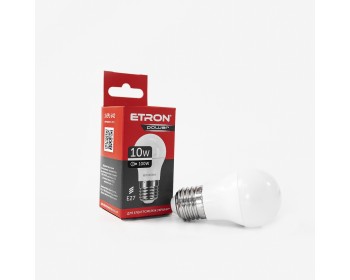 Світлодіодна лампа ETRON Light Power G45 10W 4200K E27 Куля 1-ELP-842