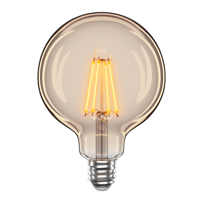 Світлодіодна лампа LED Velmax V-Filament-Amber-G125, 4W, Е27, 2200К 400 Lm