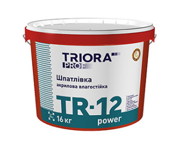 Шпаклівка вологостійка TR-12 power TRIORA prof