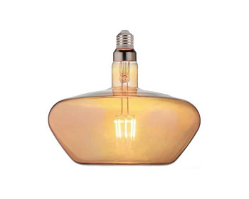 Світлодіодна лампа філамент 8W 2200K E27 620Lm 220-240V янтарна 190мм GINZA (001-050-0008-010) Horoz