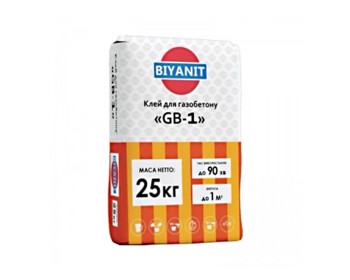 Клей для газобетона GB-1, 25кг BIYANIT (Зима)