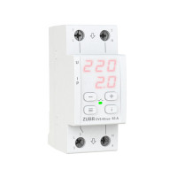 Реле напруги ZUBR 1ф CV2-63 red з контролем струму