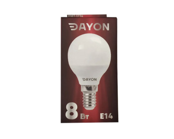 Лампа світлод. G45 8W 4100K E14 DAYON (1734-EMT)
