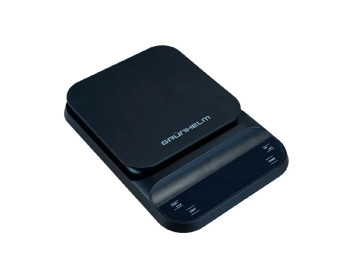 Ваги кухонні з таймером для кави та спецій-KES-030B чорнi Grunhelm