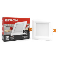 Світлодіодний світильник ETRON Decor 1-EDP-675 9W 4200K ІР40 квадрат