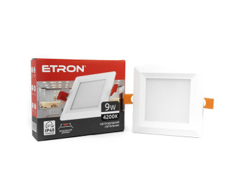 Світлодіодний світильник ETRON Decor 1-EDP-675 9W 4200K ІР40 квадрат