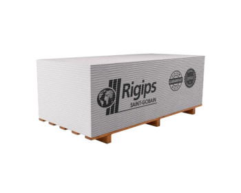 Гіпсокартон стіновий звичайний 12.5*1200*2500мм Rigips