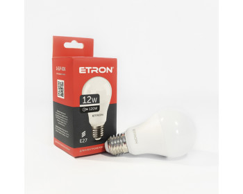 LED лампа ETRON Light 1-ELP-006 A60 12W 4200K E27 12W 4200K E27 12W 4200K E27