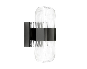 Світильник настінний світлодіодний LUMINARIA LUMIERA SQUARE 12W S ON/OFF CHROME/CLEAR 220V IP20