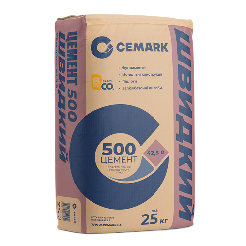 Цемент CEMARK ШВИДКИЙ ПЦ II/АШ-500 25 кг