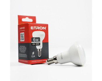 LED лампа ETRON Light 1-ELP-072 R50 6W 4200K 220V E14