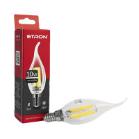 Світлодіодна LED лампа E14 10W 4200K С37 ETRON 1-EFP-136 Filament