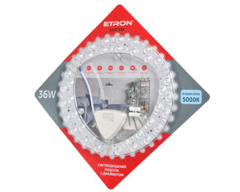 Світлодіодний модуль ETRON 1-EMP-276 36W Matrix 5000K IP20 коло 230мм