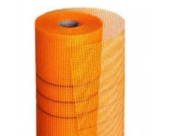 Склосітка штукатурна лугостійка А-145 5х5 помаранчевий (рулон 50 кв.м)