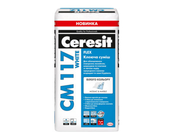 Клей для плитки і мозаїки Ceresit CM 117 White 25 кг