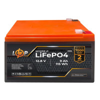 Аккумулятор LogicPower LiFePО4 12V (12.8V/9Ah/115.2Wh)