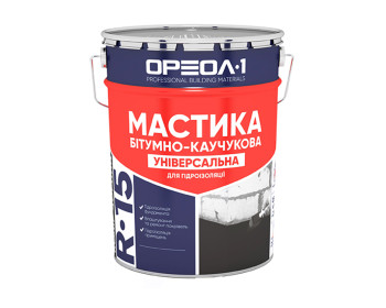 Мастика бітумно-каучукова 10 кг "Універсальна" (метал) Ореол
