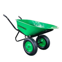 Тачка будівельна двоколісна зелена WB6418-1SP Gerrard