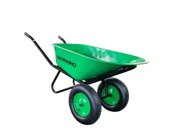 Тачка будівельна двоколісна зелена WB6418-1SP Gerrard