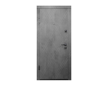 Двері вхідні металеві ПО-266 Бетон 860 Права