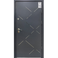 Двері вхідні АБЦ Мет-МДФ 16мм з притвором ЛЮКС 86 праві