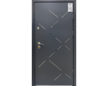 Двері вхідні АБЦ Мет-МДФ 16мм з притвором ЛЮКС 86 праві