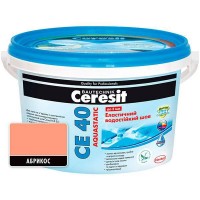 Еластичний водостійкий кольоровий шов абрикос Ceresit CЕ 40 Aquastatic 2 кг