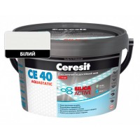Еластичний водостійкий кольоровий шов білий Ceresit CЕ 40 Aquastatic 2 кг