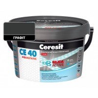 Еластичний водостійкий кольоровий шов графітовий Ceresit CЕ 40 Aquastatic 2 кг
