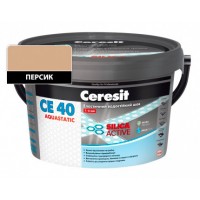 Еластичний водостійкий кольоровий шов персик Ceresit CЕ 40 Aquastatic 2 кг