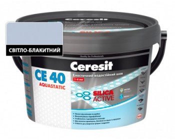 Еластичний водостійкий кольоровий шов світло-блакитний Ceresit CЕ 40 Aquastatic 2 кг