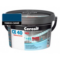 Еластичний водостійкий кольоровий шов темно-синій Ceresit CЕ 40 Aquastatic 2 кг