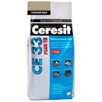 Кольоровий шов темний беж Ceresit CE 33 Plus 2 кг