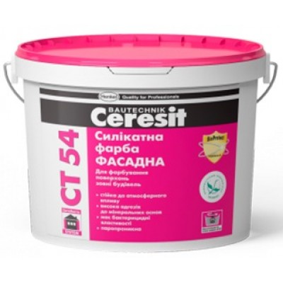 Силікатна фарба Ceresit CT 54 10 л