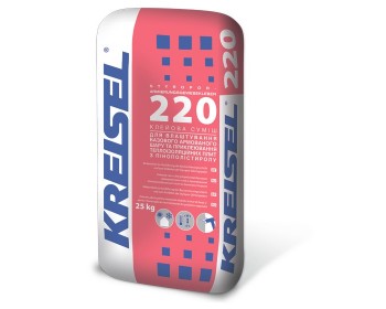 Клейова суміш армуюча для пінополістиролу Kreisel 220. 25 кг